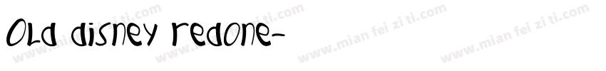 Old disney redone字体转换